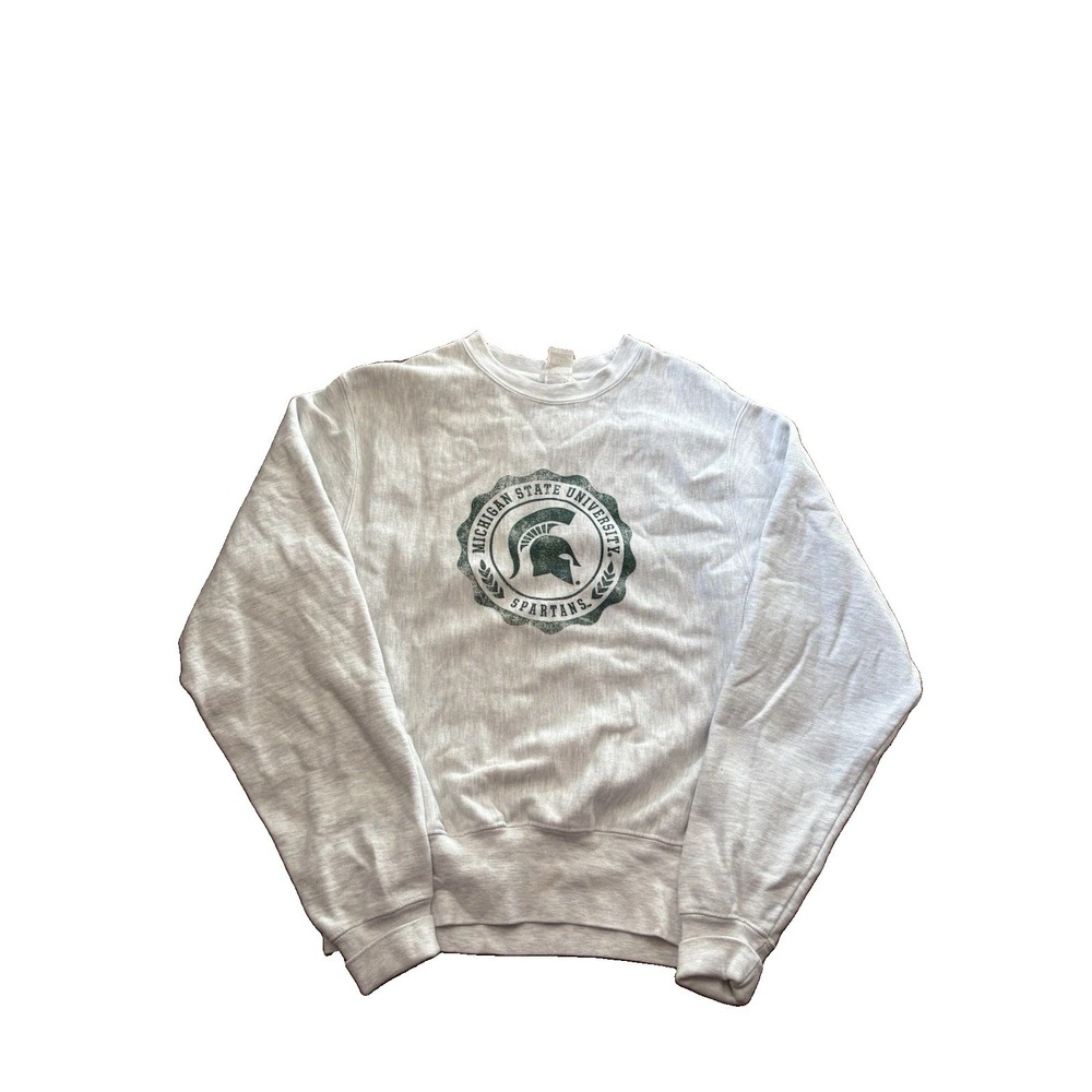 VINTAGE Michigan State Sweatshirt Men's S Champion Reverse Weave